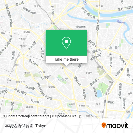 本駒込西保育園 map