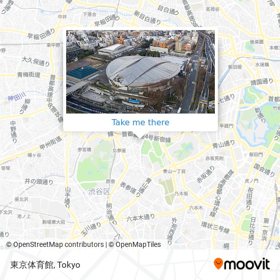 東京体育館 map
