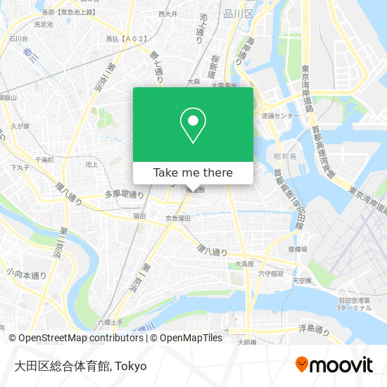 大田区総合体育館 map