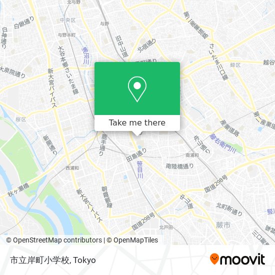 市立岸町小学校 map