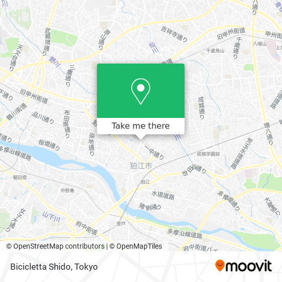 Bicicletta Shido map
