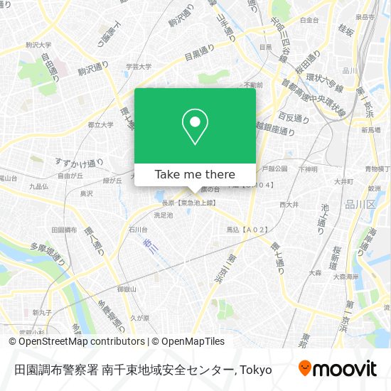 田園調布警察署 南千束地域安全センター map