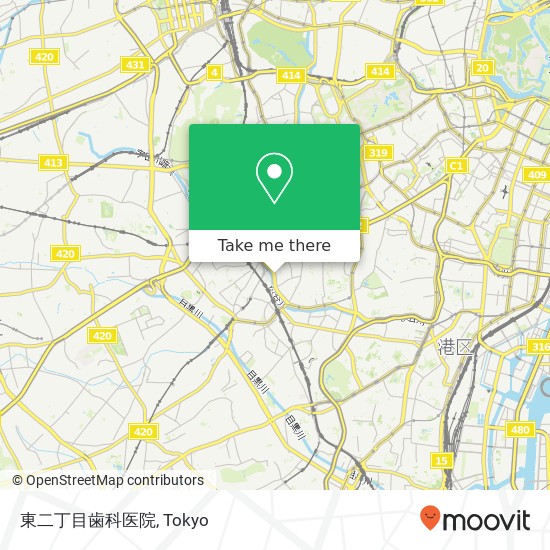 東二丁目歯科医院 map