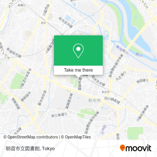 朝霞市立図書館 map
