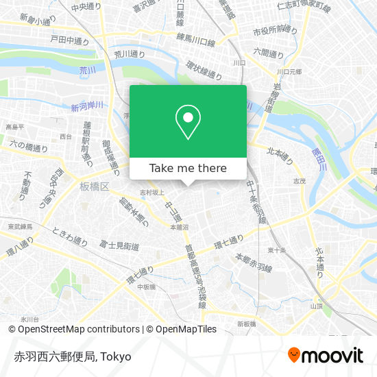 赤羽西六郵便局 map
