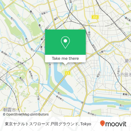 東京ヤクルトスワローズ 戸田グラウンド map