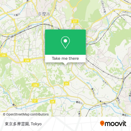 東京多摩霊園 map