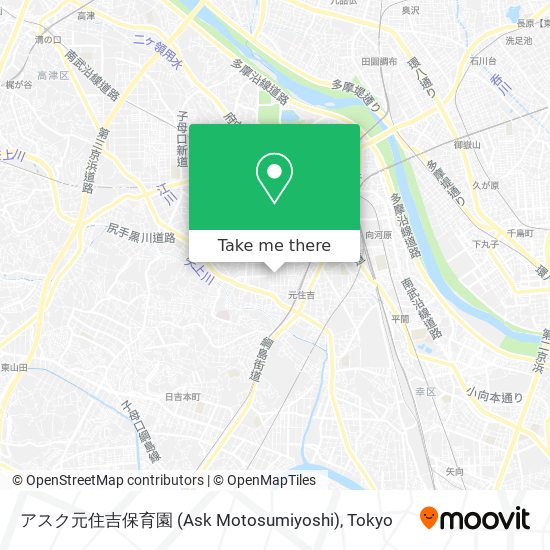 アスク元住吉保育園 (Ask Motosumiyoshi) map