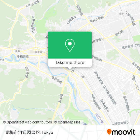 青梅市河辺図書館 map