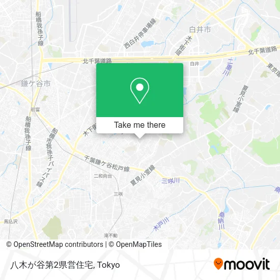 八木が谷第2県営住宅 map
