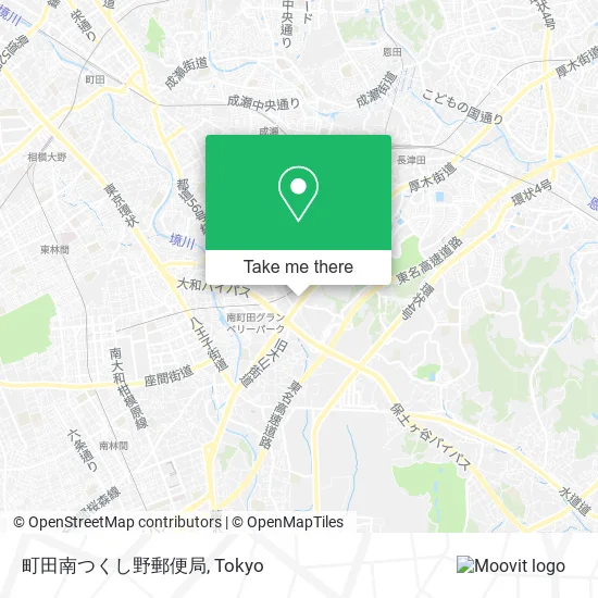 Machida Minami Tsukushino Post Office map