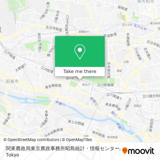 関東農政局東京農政事務所昭島統計・情報センター map