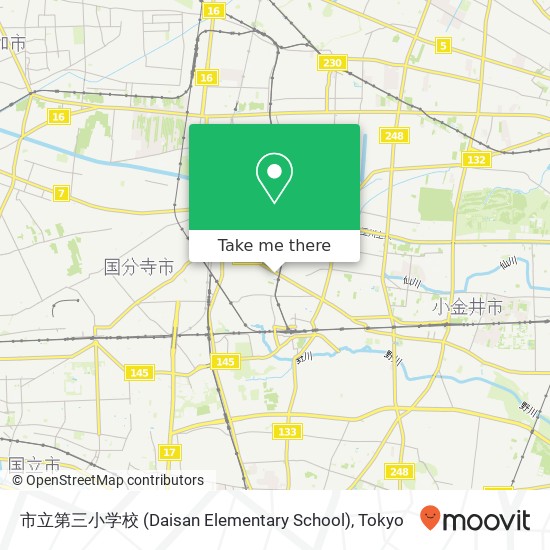 市立第三小学校 (Daisan Elementary School) map