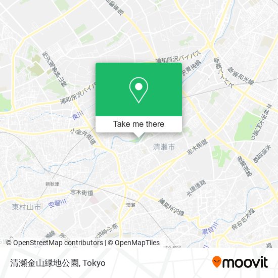 清瀬金山緑地公園 map