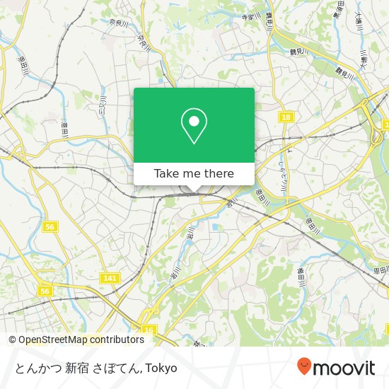 とんかつ 新宿 さぼてん map