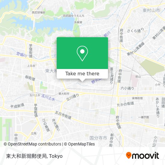 東大和新堀郵便局 map