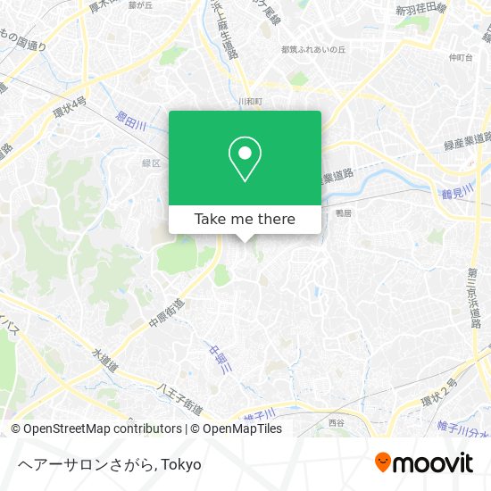 ヘアーサロンさがら map