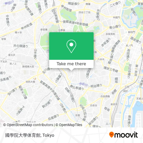 Kokugakuin University Gymnasium map