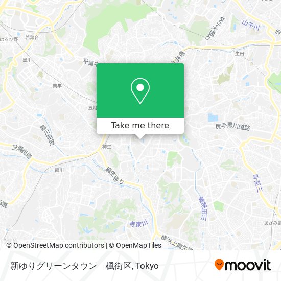 新ゆりグリーンタウン　楓街区 map