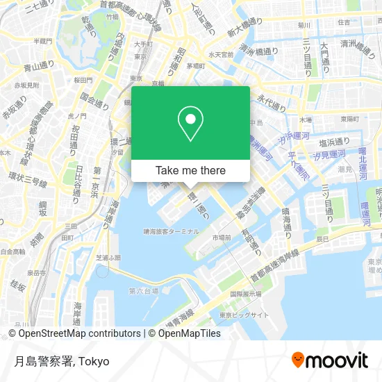 月島警察署 map