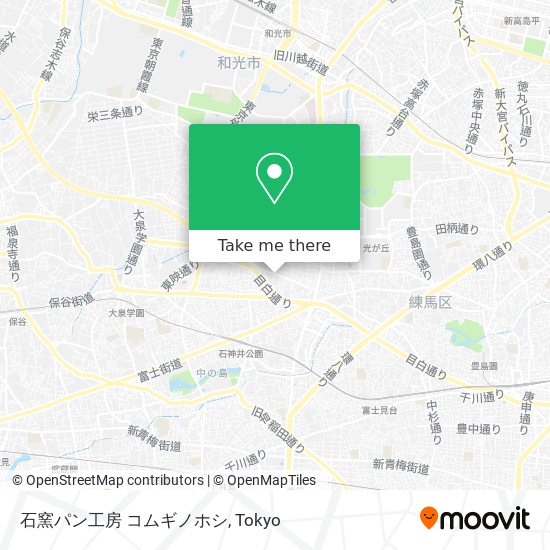 石窯パン工房 コムギノホシ map