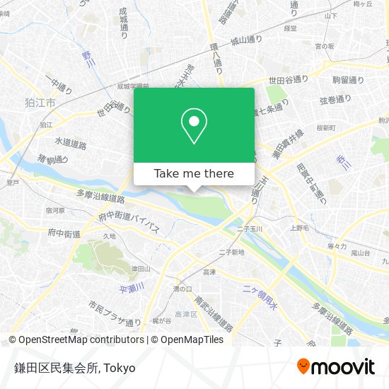 鎌田区民集会所 map