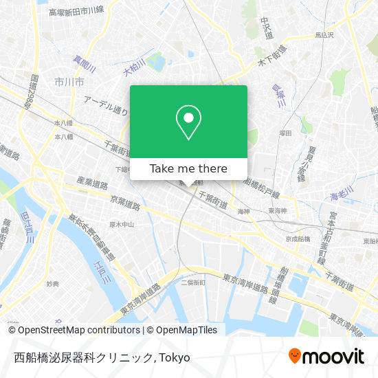 西船橋泌尿器科クリニック map