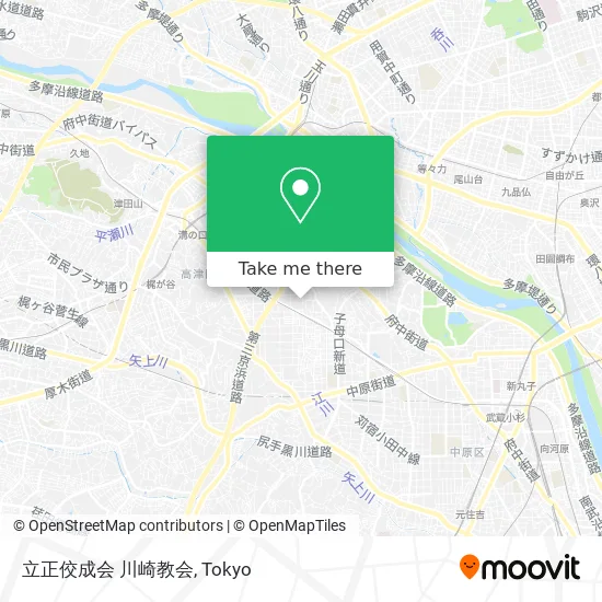 立正佼成会 川崎教会 map