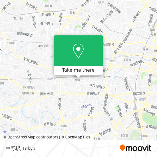中野駅 map