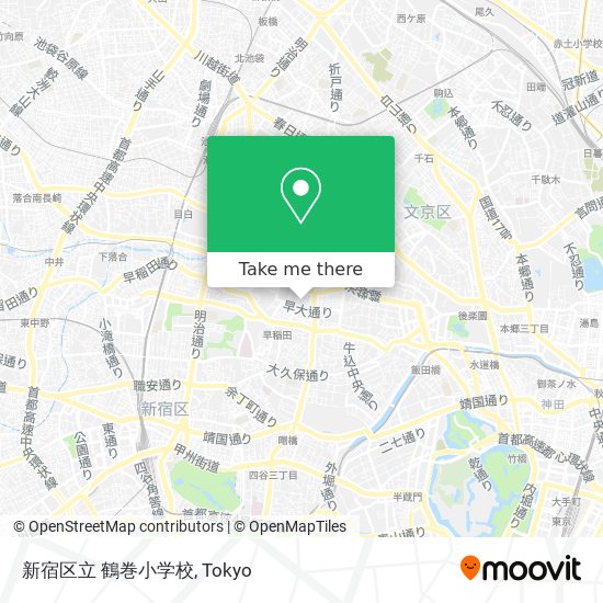 新宿区立 鶴巻小学校 map