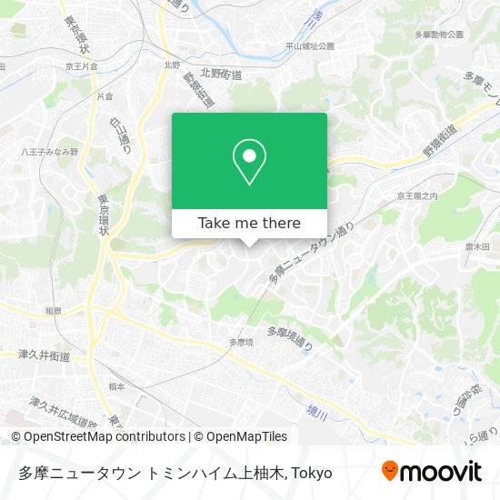 多摩ニュータウン トミンハイム上柚木 map