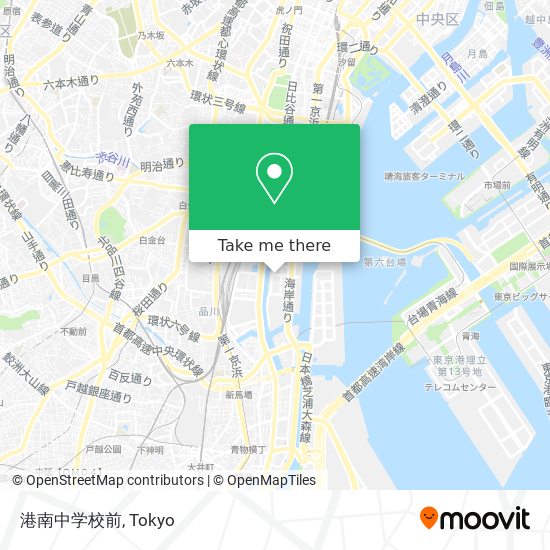 港南中学校前 map