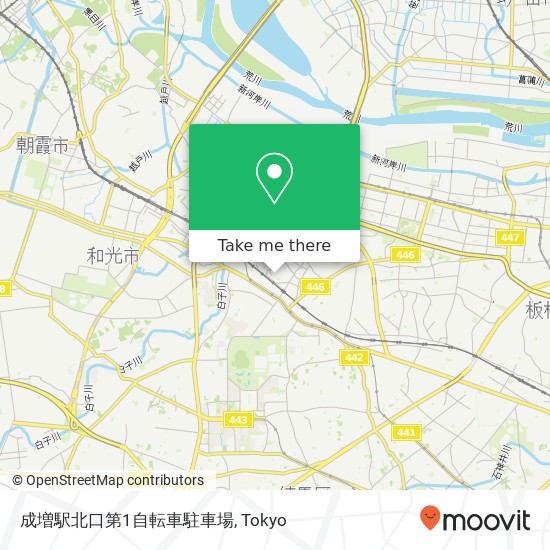 成増駅北口第1自転車駐車場 map