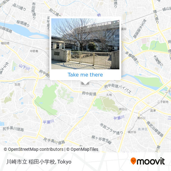 川崎市立 稲田小学校 map