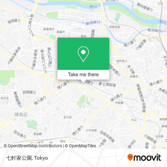 七軒家公園 map