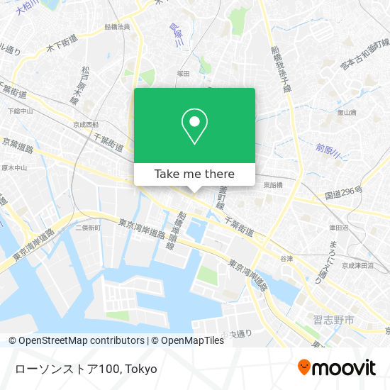 ローソンストア100 map