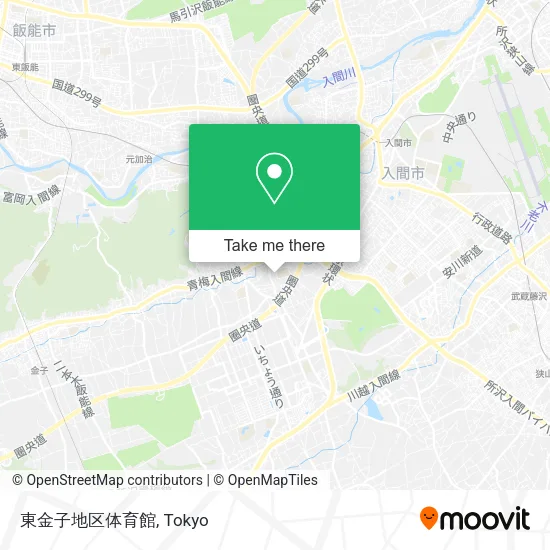 東金子地区体育館 map