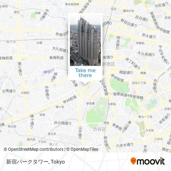 新宿パークタワー map