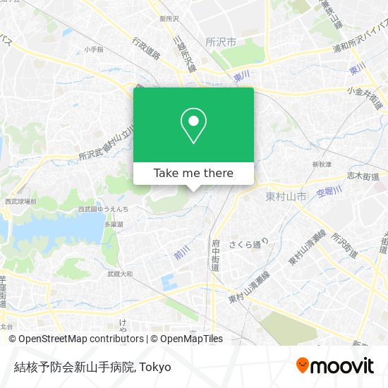結核予防会新山手病院 map