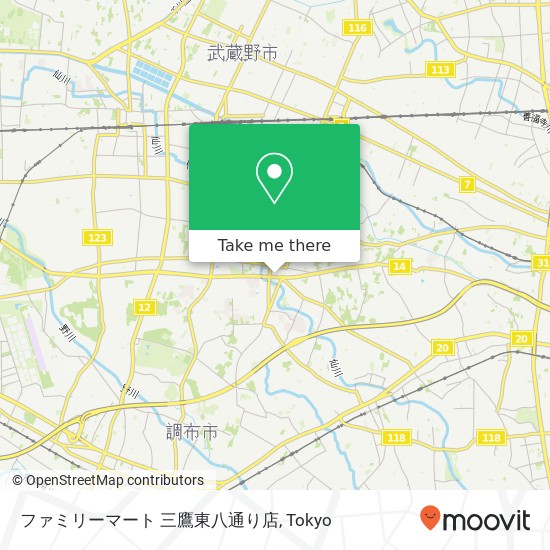 ファミリーマート 三鷹東八通り店 map