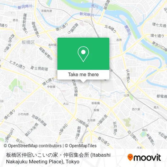 板橋区仲宿いこいの家・仲宿集会所 (Itabashi Nakajuku Meeting Place) map