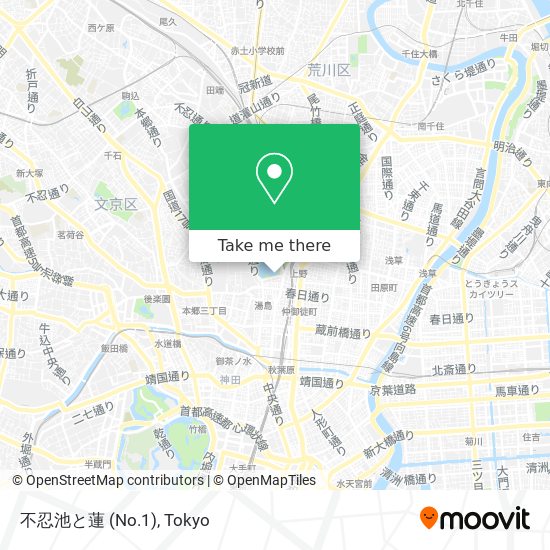不忍池と蓮 (No.1) map
