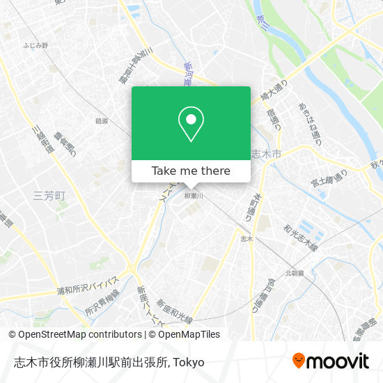 How To Get To 志木市役所柳瀬川駅前出張所 In 志木市 By Bus