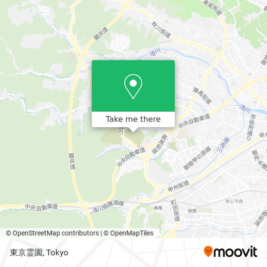 東京霊園 map