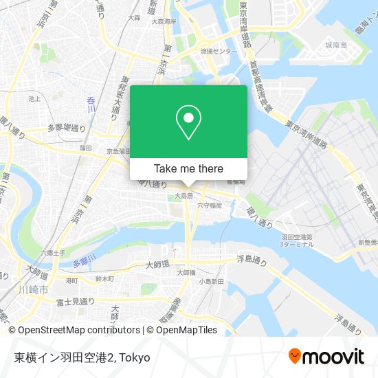東横イン羽田空港2 map