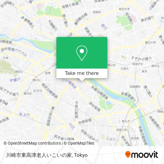 川崎市東高津老人いこいの家 map