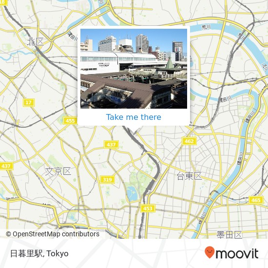 日暮里駅 map
