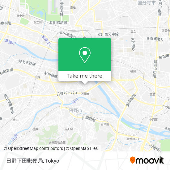 日野下田郵便局 map