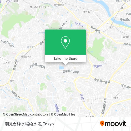 潮見台浄水場給水塔 map