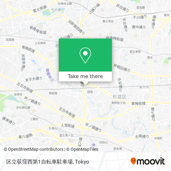 区立荻窪西第1自転車駐車場 map